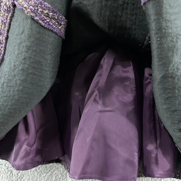Nanette Lepore Size 0 Purple Strapless Dress Wool Blend Lined Formal Party - Picture 4 of 12